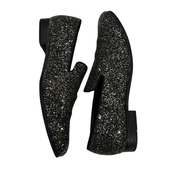 INC International Concepts Men’s Gold Triton Glitter Smoking Shoes - Picture 3 of 7